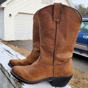 DURANGO leather western tan cowgirl boots